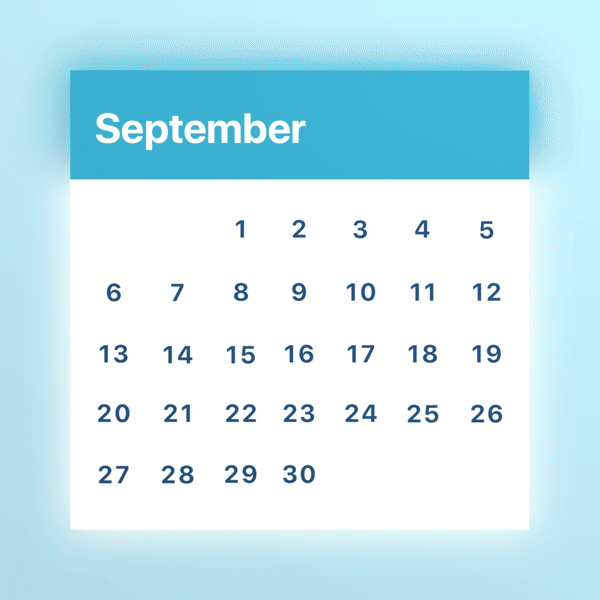 Genie calendar graphic